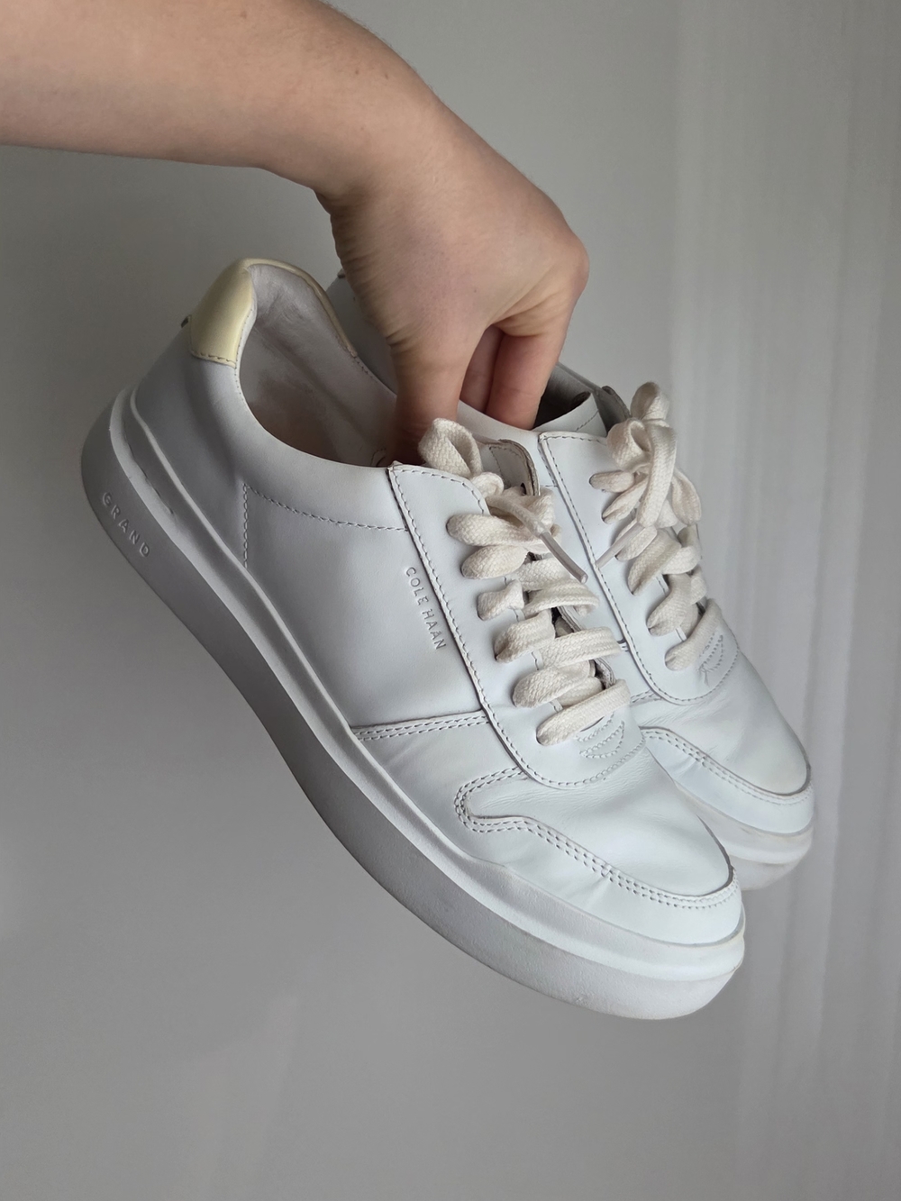 Cole Haan White Leather Sneakers